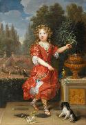 Pierre Mignard A young Mademoiselle de Blois oil painting on canvas